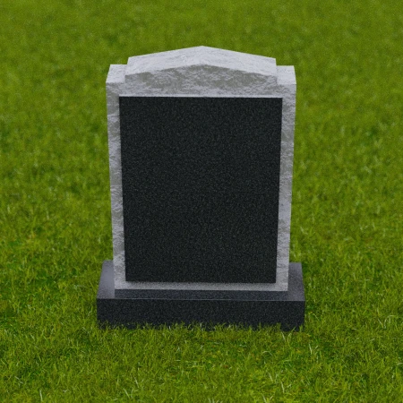 1691 - Rustikale Gedenkstele mit texturierten Kanten - Eine Hommage an die ewige Erinnerung