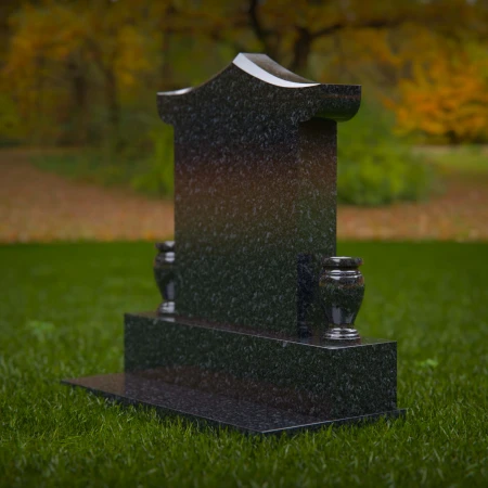 1893 - Upright Pagoda-Style Monument with Tapered Edges