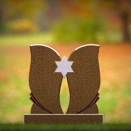 Elevated headstone designs balanced between grace and might