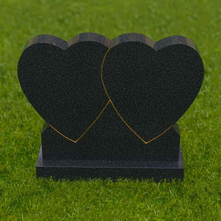 1707 - Doble Lápida Conmemorativa de Corazón para el Amor Eterno