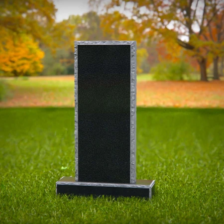 1873 - Modern Minimalist Headstone on Grass Lawn