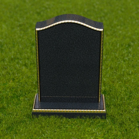 1700 - Lápida Conmemorativa Clásica con Detalles Elegantes en el Borde