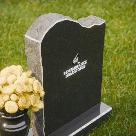 1852 - Natural Edge Upright Headstone