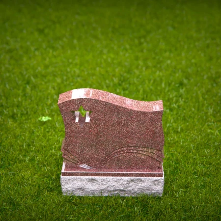 Curved grave markers for lasting impressions and graceful sorrow