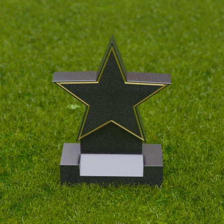1703 - Lápida conmemorativa en forma de estrella para un tributo brillante