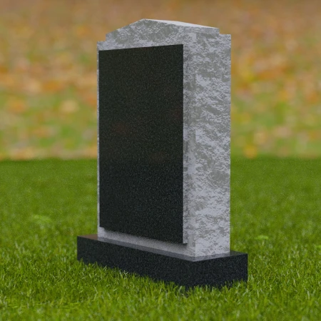 1691 - Rustikale Gedenkstele mit texturierten Kanten - Eine Hommage an die ewige Erinnerung