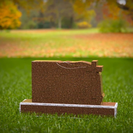 Remembrance tombstones engraved with peace and honor