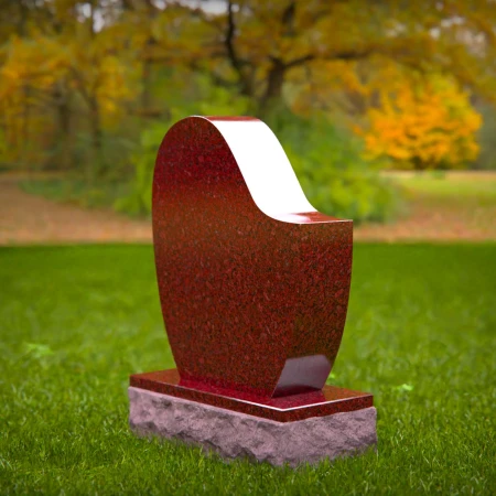 1913 - Modernes abstraktes Denkmal mit glattem Kurvendesign