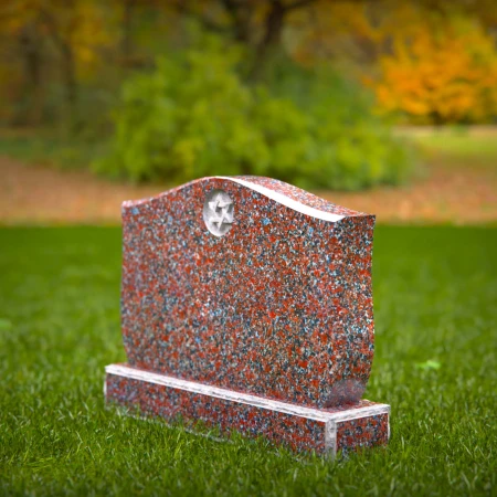 Traditional tombstones elevated with symmetry and spiritual storytelling