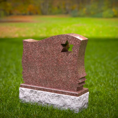 Curved grave markers for lasting impressions and graceful sorrow