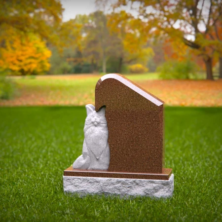 memorial tribute carved into monument with quiet angle for tombstones