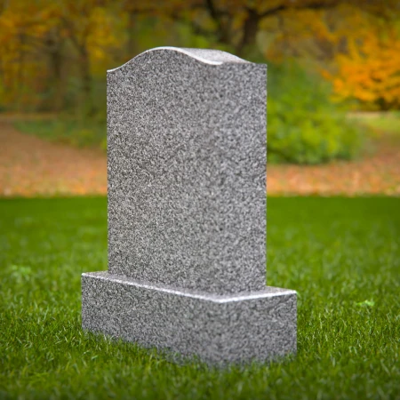 1786 - Classic Upright Headstone with Graceful Curved Top