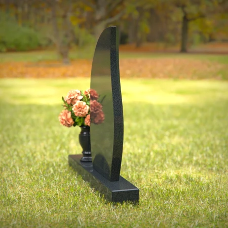 Graceful headstones with timeless curves honoring beloved memories.
