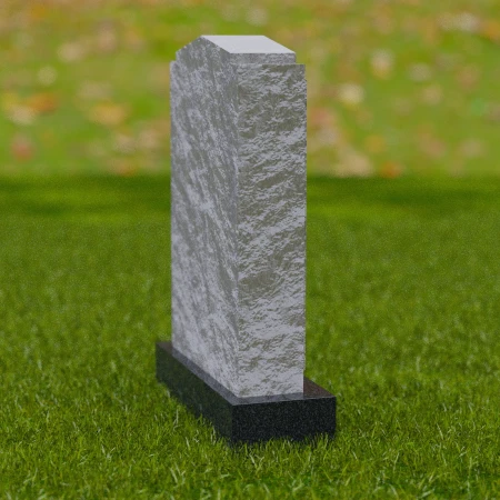 1691 - Rustikale Gedenkstele mit texturierten Kanten - Eine Hommage an die ewige Erinnerung