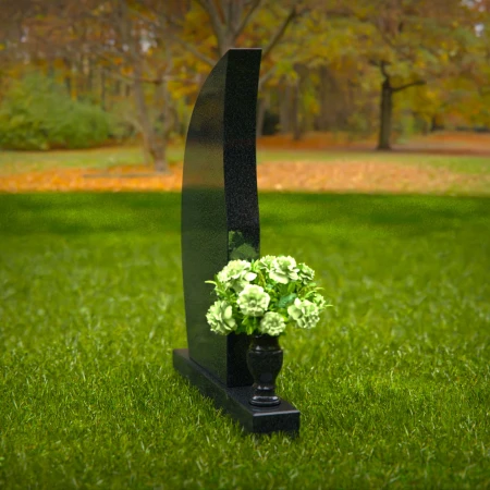 Sleek contemporary granite headstones designed for timeless tribute.