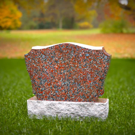 1747 - Ornamentada Lápida Conmemorativa de Granito - Un Duradero Tributo de Elegancia