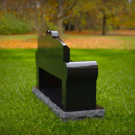 1983 - Heart-Inspired Companion Headstone Bench with Custom Engraving