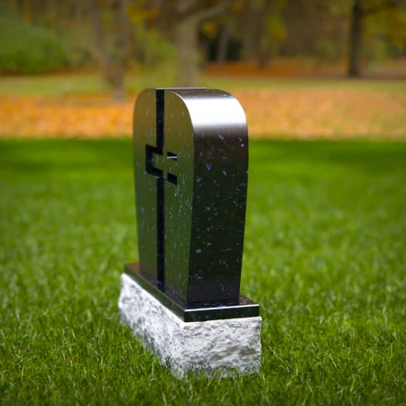 1748 - Split Cross Memorial Headstone – A Symbol of Faith and Unity