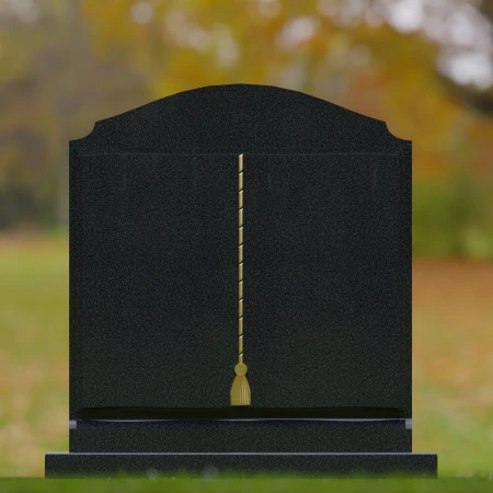1671 - Elegante Lápida Conmemorativa con Detalles en Oro - Un Tributo Duradero