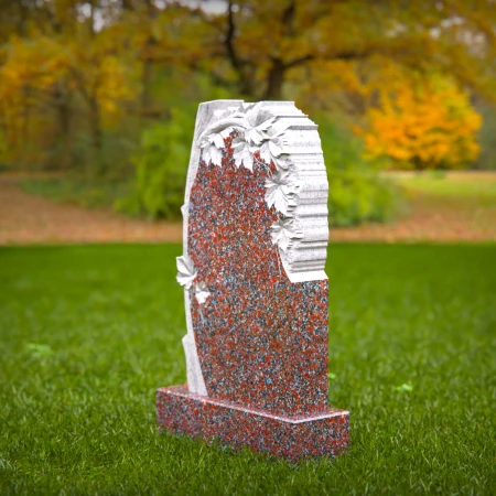 Leafy elegance meets sculptural depth in these headstone prices
