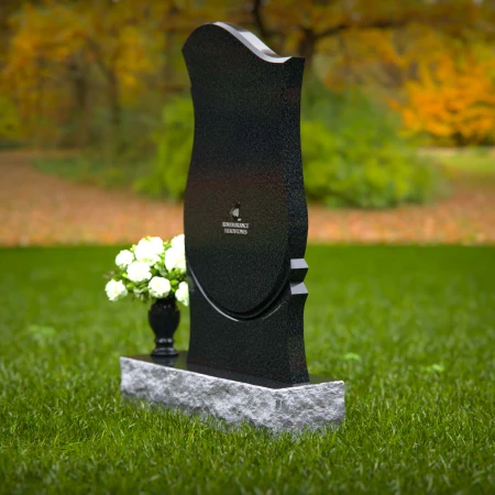 Elegant curved granite headstones crafted for timeless tribute.