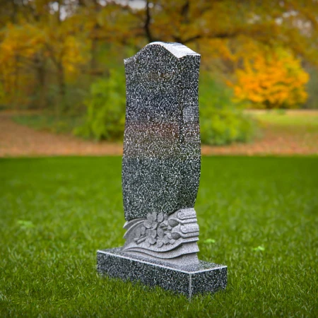 Serenity and grace embodied in each floral-themed grave markers