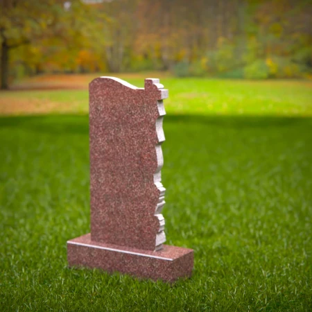 ornate flower and cross design for spiritual memorials for tombstones
