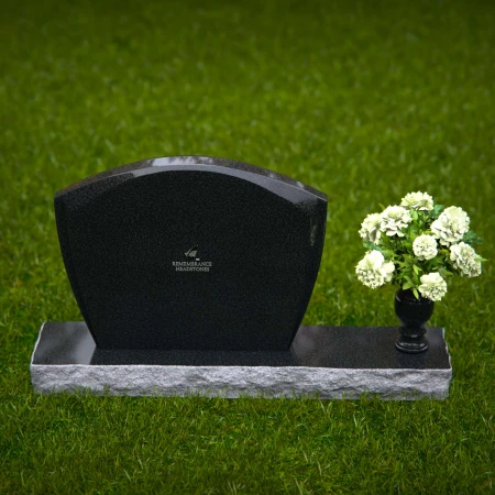 Classic arched granite headstones designed for a timeless memorial.