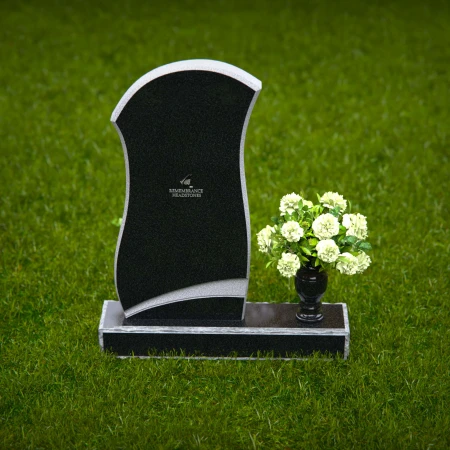 Modern curved headstones with elegant design for graceful memorials.