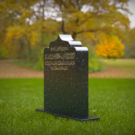 Natural grave markers softened with love and symbolic form