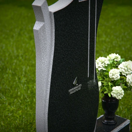 Graceful granite cross headstones symbolizing faith and remembrance.
