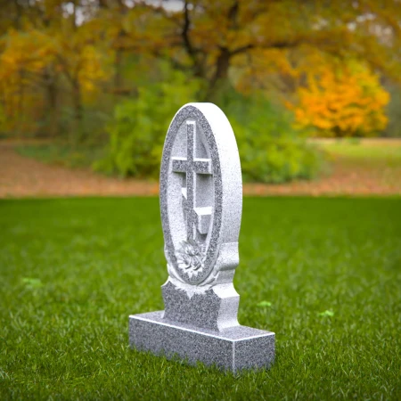 engraved Orthodox monument reflecting faith and peace for grave markers
