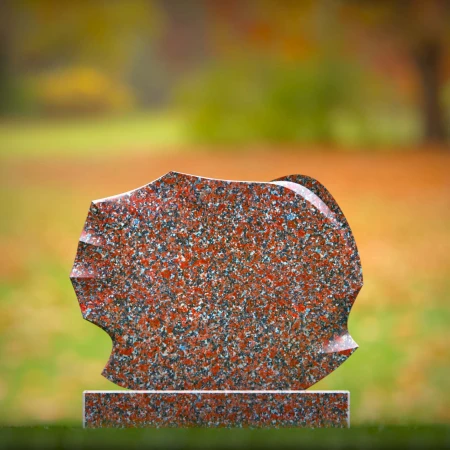 1936 - Abstraktes aufrechtes Denkmal mit modernen Konturen geschnitzt