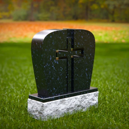 1748 - Split Cross Memorial Headstone – A Symbol of Faith and Unity