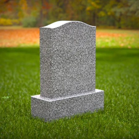 1786 - Classic Upright Headstone with Graceful Curved Top