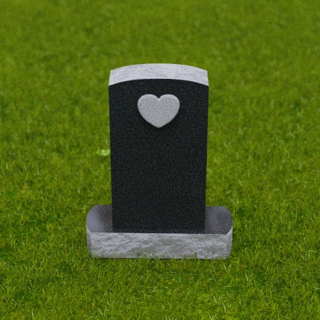 1684 - Eleganter Gedenkstein mit Herzsymbol - Eine Hommage an die ewige Liebe