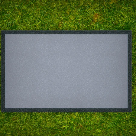 1875 - Flat Grave Marker with Polished Finish on Grass
