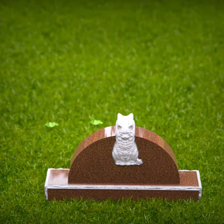 delicate carving capturing a cat's gentle spirit for memorials