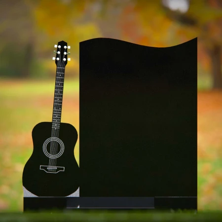 1929 - Gitarren-Themen-Gedenkstätte mit Wellenhöhen-Design für Musikliebhaber