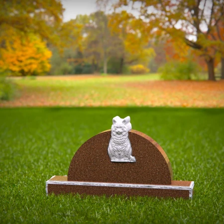 delicate carving capturing a cat's gentle spirit for memorials