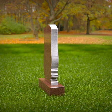 Each piece echoes nature’s calm through carved foliage in memorials