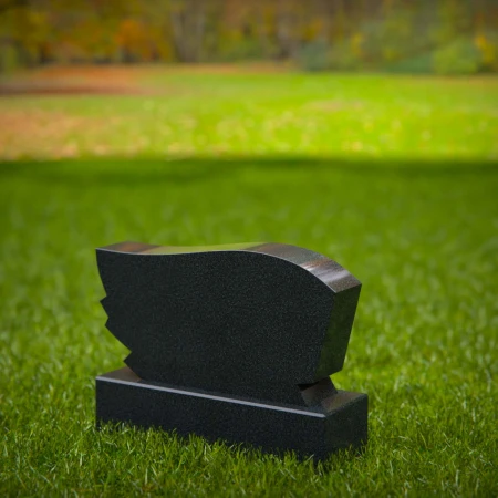 1942 - Modern Sloped Memorial Headstone – Elegant Tribute in Stone