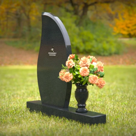 Graceful headstones with timeless curves honoring beloved memories.
