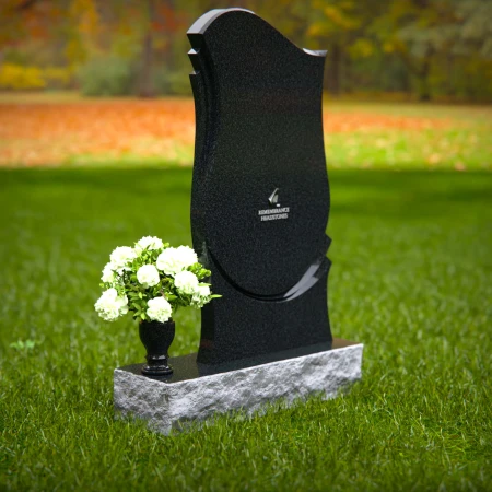 Elegant curved granite headstones crafted for timeless tribute.