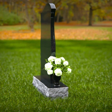 Elegant curved granite headstones crafted for timeless tribute.