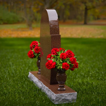 Elegant oval headstones honoring cherished memories and devotion.