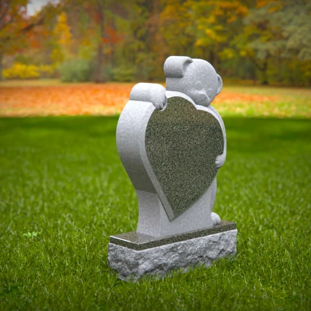 Headstones holding the memory of laughter and lullabies