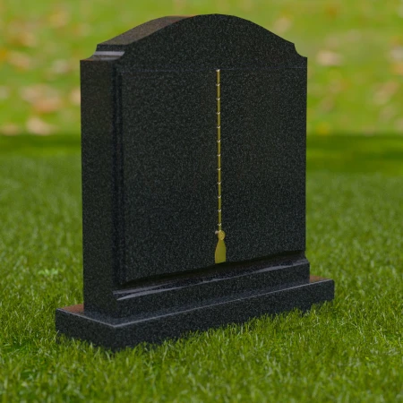 1671 - Elegante Lápida Conmemorativa con Detalles en Oro - Un Tributo Duradero