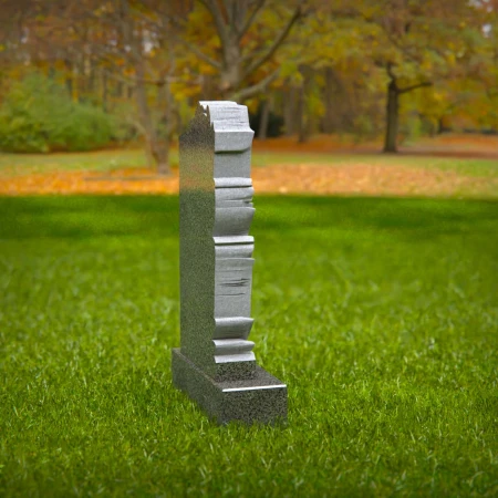 Petal patterns and vine carvings enhance meaningful grave markers