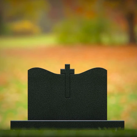 Traditional tombstones elevated with symmetry and spiritual storytelling